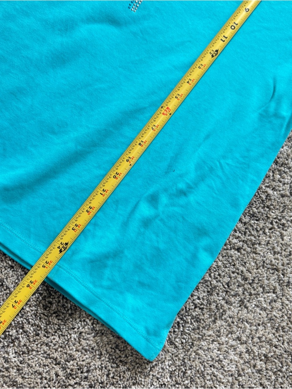Turquoise Palm Rhinestone Tee - Picture 4 of 5